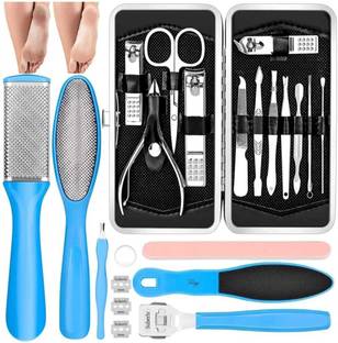 mkldsrh 28 pc professional manicure set pedicure tools stainless steel for foot spa kit