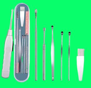 BZILO Ear Cleaner Tool Set with Flashlight Storage Box Ear Wax Remover Tool Kit A_77