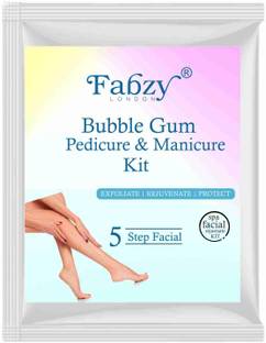 fabzy Bubblegm Maniure Pedicure Kit for Hand and Feet Lightening, Softening