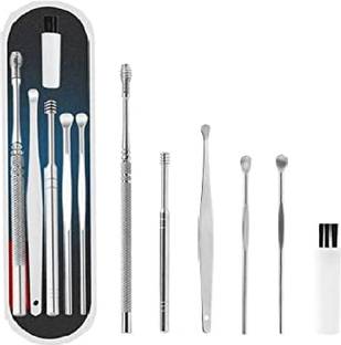 UNNTEESH Ear Wax Removal Tool Kit with Light, Ear Pick Ear Cleaning Tools Set (pack of 6)