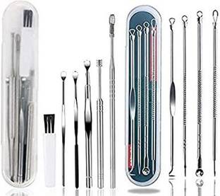 UNNTEESH 6 Pack Ear Wax Removal Tool Kit with 4 Blackhead Needle (100 g, Set of 10)