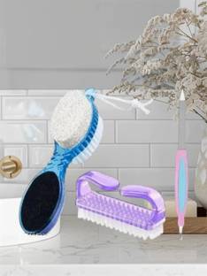 asija makeovers ALTERNATE Combo of 1pc 4 in 1 Foot Brush 1pc of Nail Brush 1pc of Nail Filer
