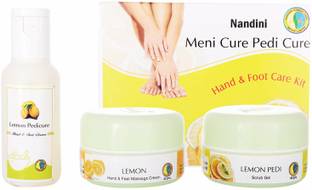 Nandini Meni Cure Pedi Cure Hand and Foot Care Kit, 80g + 40ml