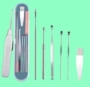 BZILO Ear Cleaner Tool Set with Flashlight Storage Box Ear Wax Remover Tool Kit A_98