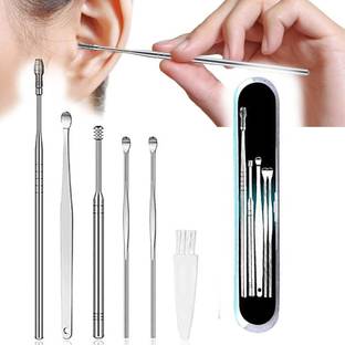 Kezona Ear Wax Cleaner, 6 Pcs Ear Wax Remover,Ear Cleaner Tool with Brush