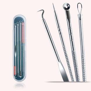 Facejewel 4Pcs Blackhead Pimple Kit for Remove Acne Pimple Extractor, Black Heads Removing