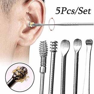 Kezona 5 Pcs Ear Pick Earwax Removal Kit Ear Cleansing Tool Set, Ear Wax Remover Tool