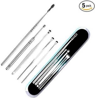 Lenon Earwax Removal Ear Wax Cleaner Swab Spiral Ear Pick (Set of 5 Pieces)