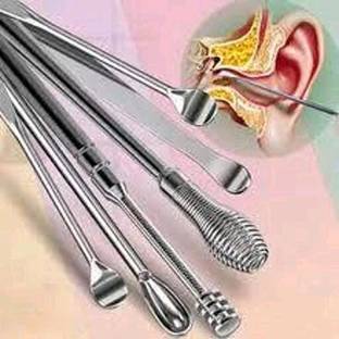 PRASADHKAM 6 Ear Wax Cleaning Tool Earwax Pick Cleaner set