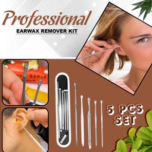 देओड़प 5Pcs Ear Pick with a Storage Box Earwax Removal Kit | Ear Cleansing Tool Set