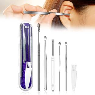 J & F 6 Pcs Ear Cleansing Tool , Ear Wax Removal Set