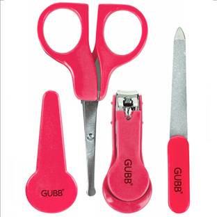 GUBB Manicure Kit Baby Nail Cutter Set For New Born, Nail Filer & Baby Nail Scissors Pink Color