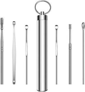 SCABIOSA 6 Pcs Ear Wax Cleaner Kit with Stainless Steel Storage Tube
