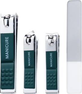 Gleva 4 Piece Nail Cutter Set Stainless Steel Nail Clippers Set