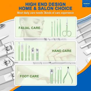 plush creation Manicure Set 16 In 1 Manicure Kit Professional Nail Kit 16 Multi-utility Knife