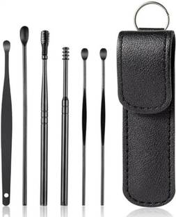 Koccido 6 Pcs Tool Resuable Ear Cleaner Set with Storage Pouch