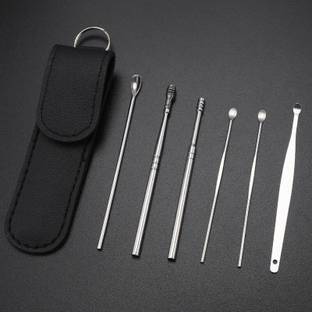 asija makeovers Best 6 Pcs Set Ear Curettage Earwax Removal Ear Wax Cleaner Swab Spiral Ear Pick