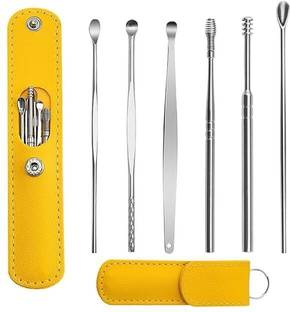 SCABIOSA Reusable Ear Wax Removal Kit Ear Cleansing Tool Set Spiral Ear Curette Tool