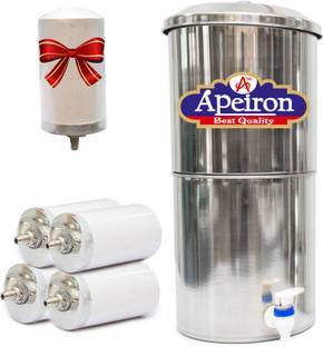 Apeiron Water Purifier With Ceramic Candle 30 L Gravity Based Water Purifier