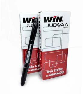 Win Judwaa CD/DVD/OHP Markers 20 Black|Smudge Proof|Multipurpose Use|Home & Office