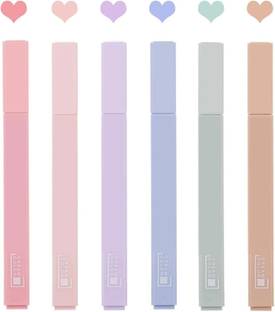 HBLIFE Aesthetic Pastel Highlighter For College student school office bank etc.