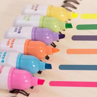 DELITON Cute Mini Highlighter Marker Creative Lovely Pill Shape