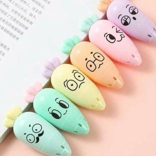 B inik Carrot shape cute highlighters for kids