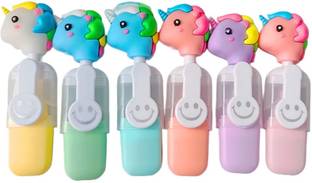Ink spot Theme Wine Bottle Shape Highlighter Fine Grip Chisel Tip Marker Pen Highlighter