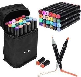 Corslet Alcohol Marker Pen , Dual Tip| Brush Pen