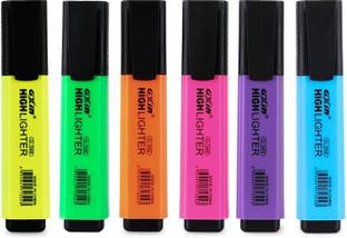 GXIN Highlighter Pen, Aesthetic Highlighter Marker, Water Based, Quick Dry, No Bleed