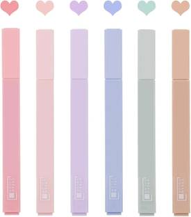 hblife Aesthetic Pastel Highlighter For College student school office bank etc.