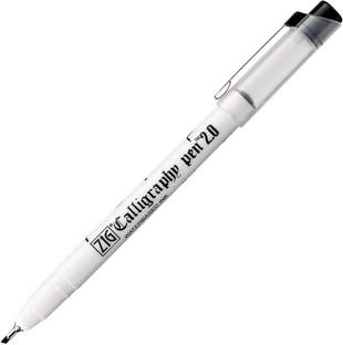 Zig KURETAKE CALLIGRAPHY PEN 2.0 OBLIQUE TIP BLACK Color