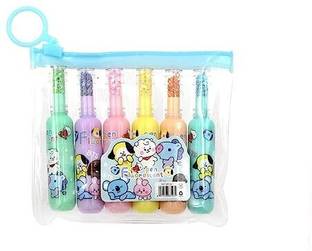 Gupta Traders bt21 6 PCs stationery cute shape Mini highlighter marker pen for kid