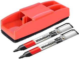 Mahit Systems Non Magnetic Dirtproof scracthless Melamine dirtproof high Quality 1 Non-Magnetic Plastic Duster and 2 Markers