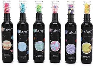 RHINETOYS Space Highlighter Set: Bottle-Shaped, Dual-Tip, Markers