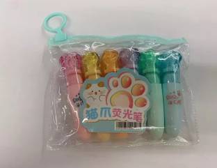 DELITON Quirky cute fancy shape Chisel Tip Fine Grip Highlighters Marker pen