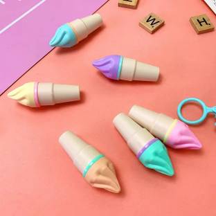 DELITON Tree Ice-cream Softy Shape Cute Highlighter Set