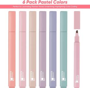 PERIZONE Bible Highlighters and Pens No Bleed,highlighter pen,Mild Soft Chisel Tip Pastel