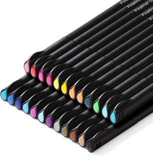 feelhigh 24 Color Pens Fine Point Markers Fine Tip Drawing for Journaling Writing Note