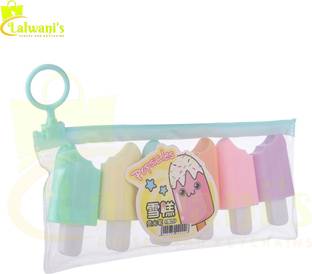 lalwanis Ice Cream Stick Popsicle Shape Ice cream Highlighter Chisel Tip Fine Grip Marker