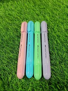 FABER-CASTELL Super gel Highlighters Pastel Shades Purple,TurquoiseBlue,Pink