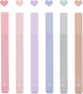 hblife Aesthetic Pastel Highlighter For College student school office bank etc.
