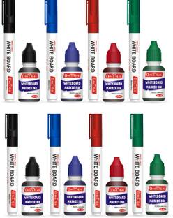 Soni Officemate Whiteboard Combo set (8 Whiteboard Marker + 8pcs marker ink 15ml)