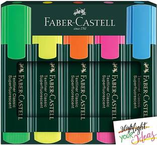 faber castle Faber Castell Text Liner Highlighter (Multi Color)