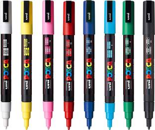 Linc POSCA 3M 0.9-1.3 mm Bullet Shaped Paint Marker Pen | Reversible & Washable Tips
