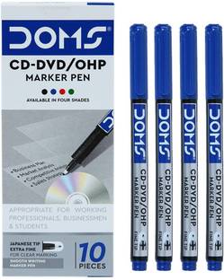 DOMS CD-DVD/OHP Pens | Fine Tip Japanese Tip For Clear Marking
