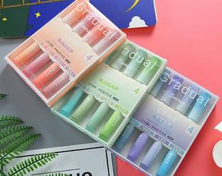 डीजीसेल क्रिएशंस Gradual Shadow Highlighter|Marker Highlighter with Assorted Ink Colours