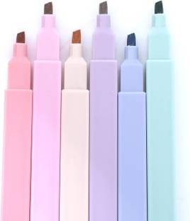 Rinpoche Highlighter Drawing Marker pen, Student Writing Craft Pen-6pc.