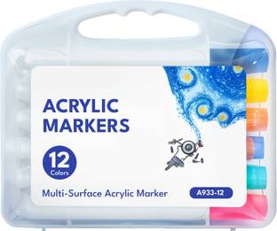 XinBoWen Acrylic Paint Marker Water-Based Medium Tip Permanent DIY Craft Making Supplies
