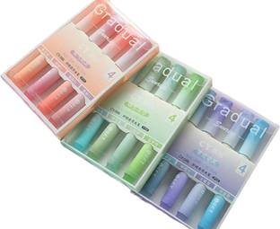 DGSELL CREATIONS Gradual Shadow Highlighter|Marker Highlighter with Assorted Ink Colours